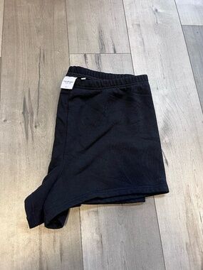aritzia sweat fleece xl black fleece shorts activewear